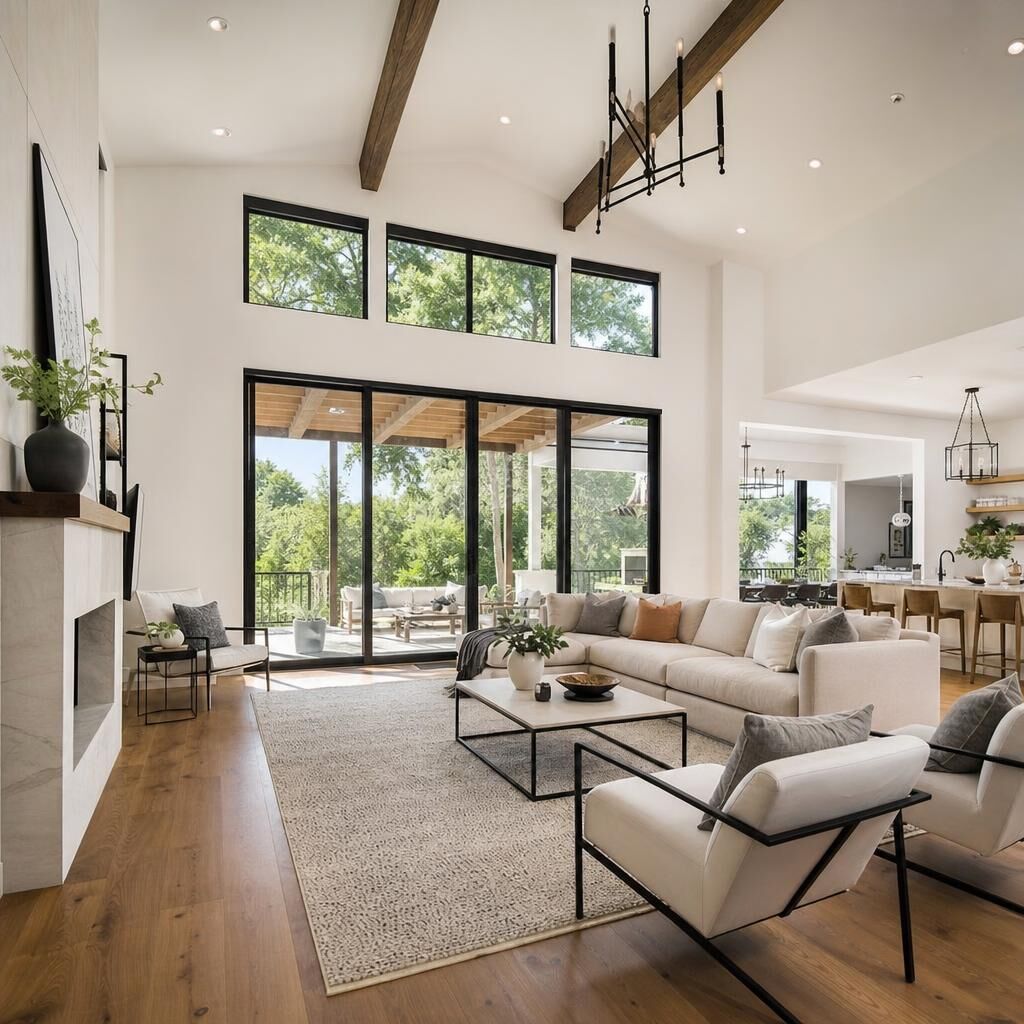 Professionally cleaned living space